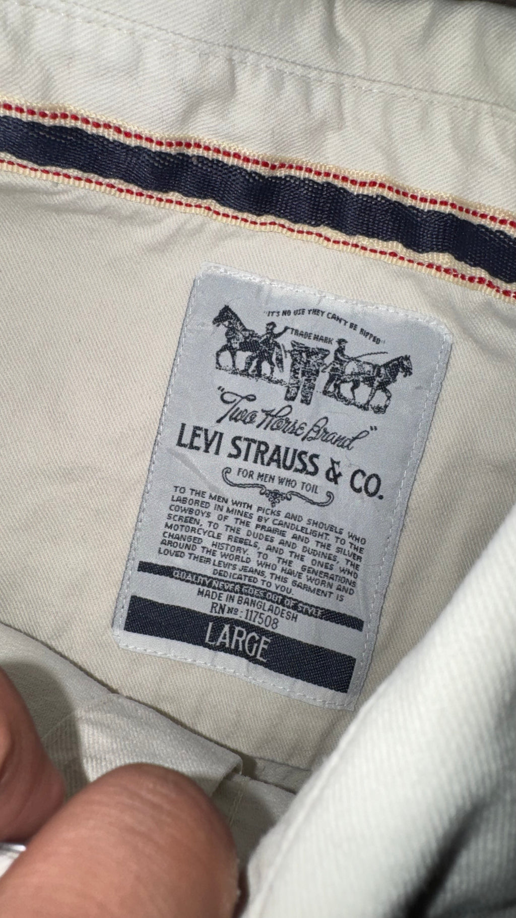 CAMISA LEVI STRAUSS & CO.