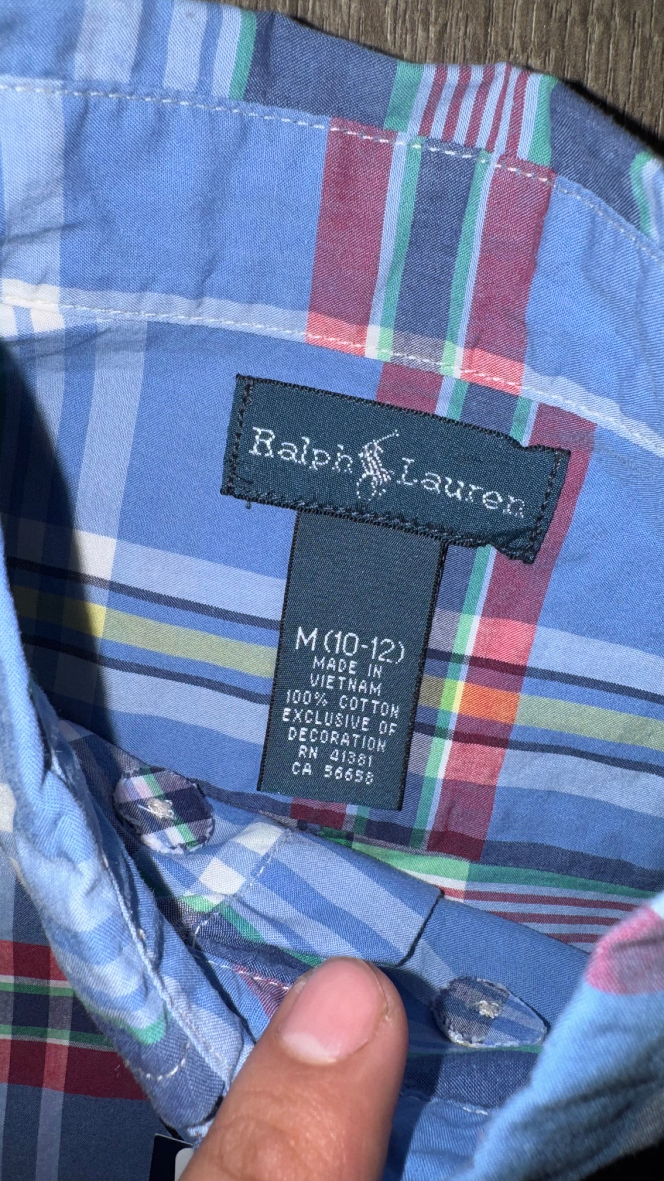 CAMISA NIÑO RALPH LAUREN