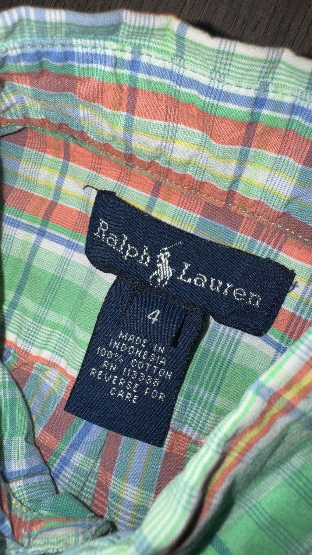 CAMISA NIÑO RALPH LAUREN