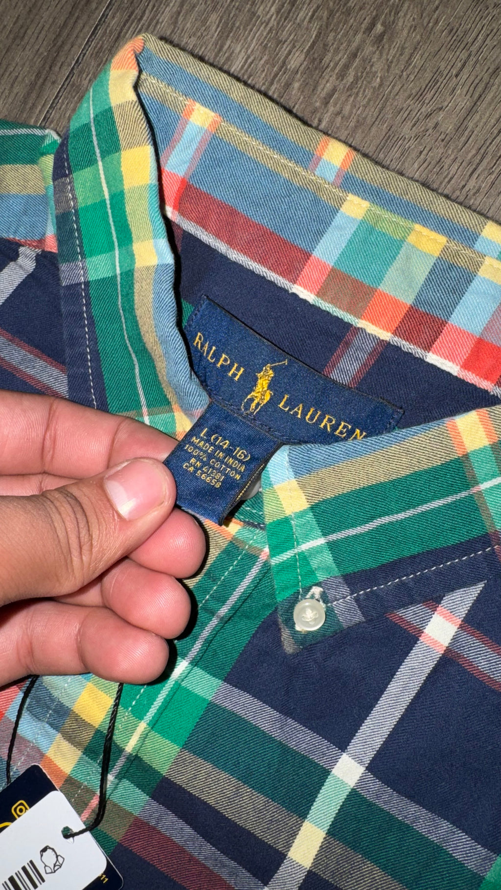 CAMISA NIÑO RALPH LAUREN