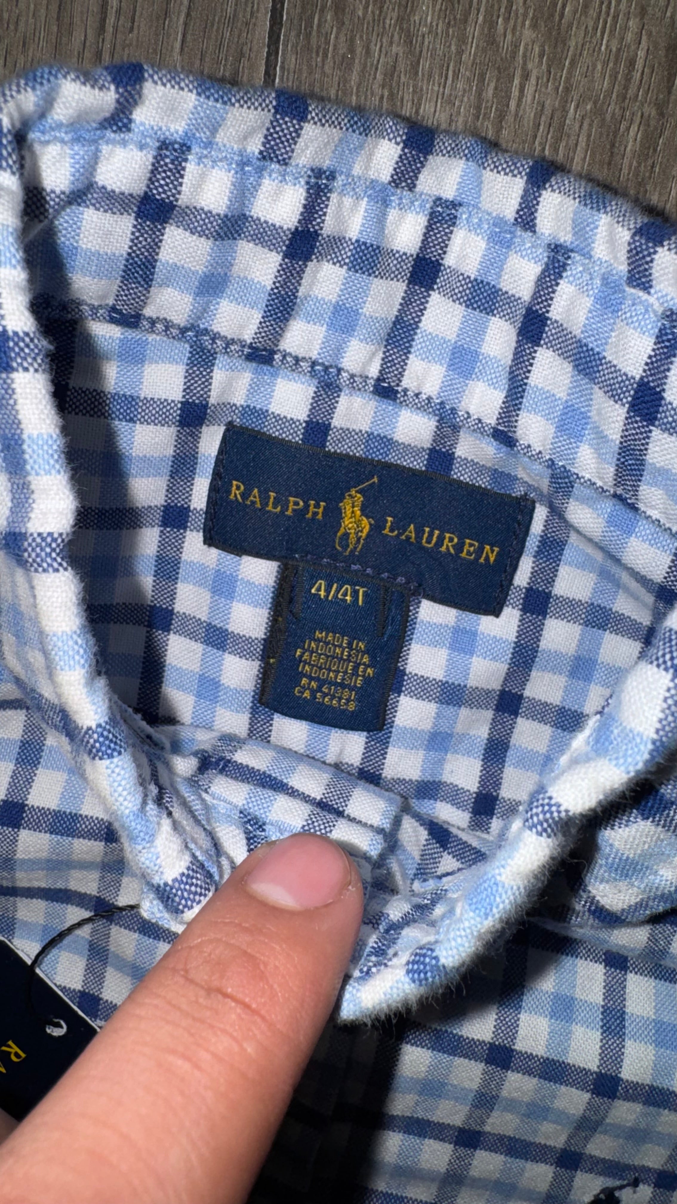 CAMISA NIÑO RALPH LAUREN