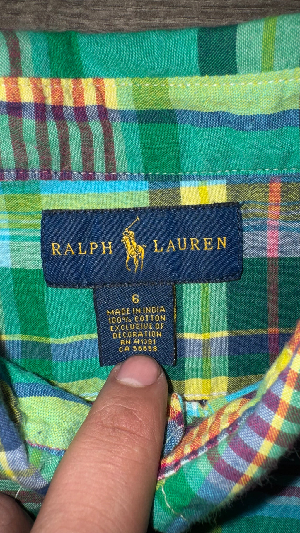CAMISA MANGA CORTA NIÑO RALPH LAUREN