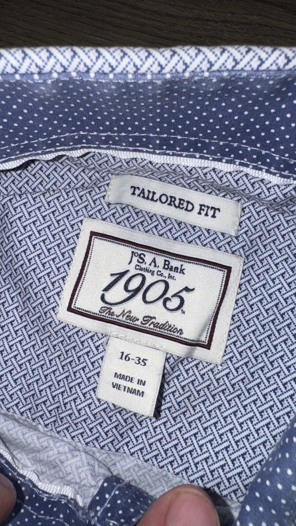 CAMISA JOS.A.BANK