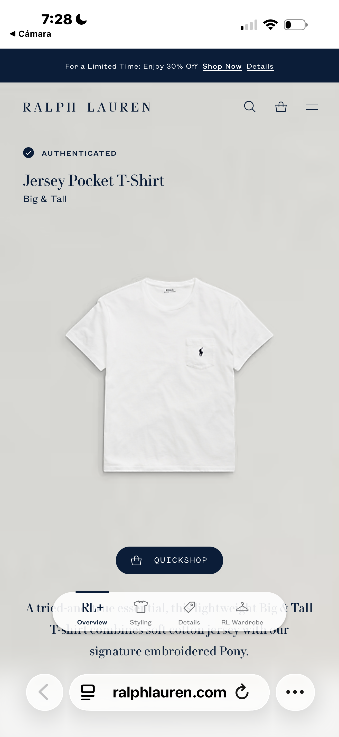 PLAYERA RALPH LAUREN