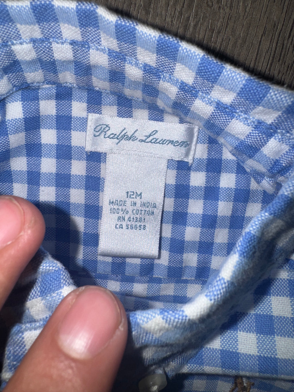 CAMISA NIÑO RALPH LAUREN