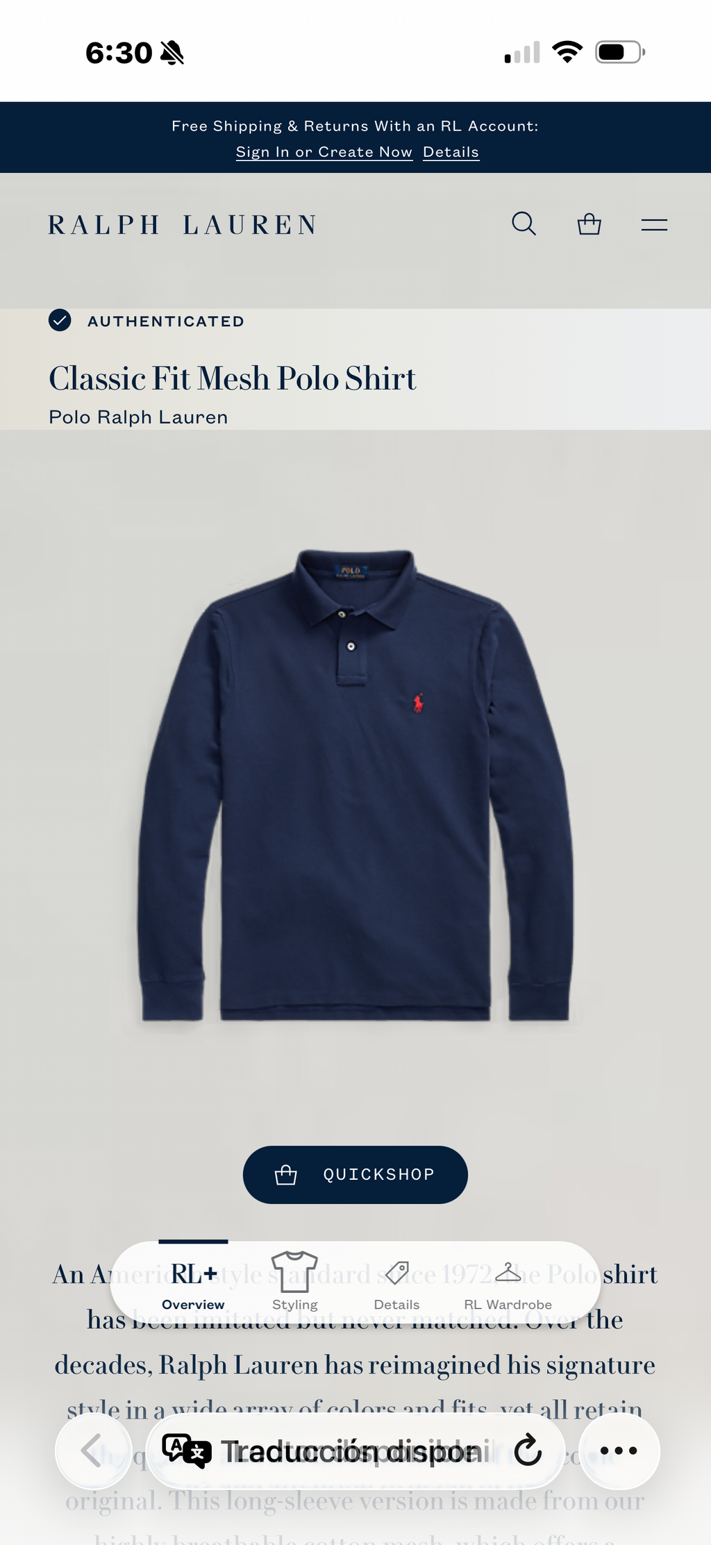 PLAYERA RALPH LAUREN