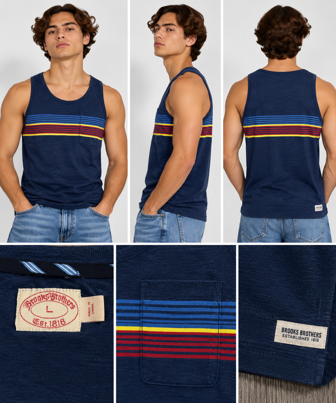 CAMISETA BROOKS BROTHERS