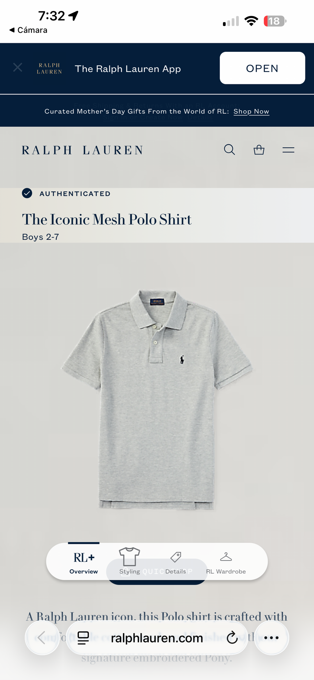 PLAYERA RALPH LAUREN