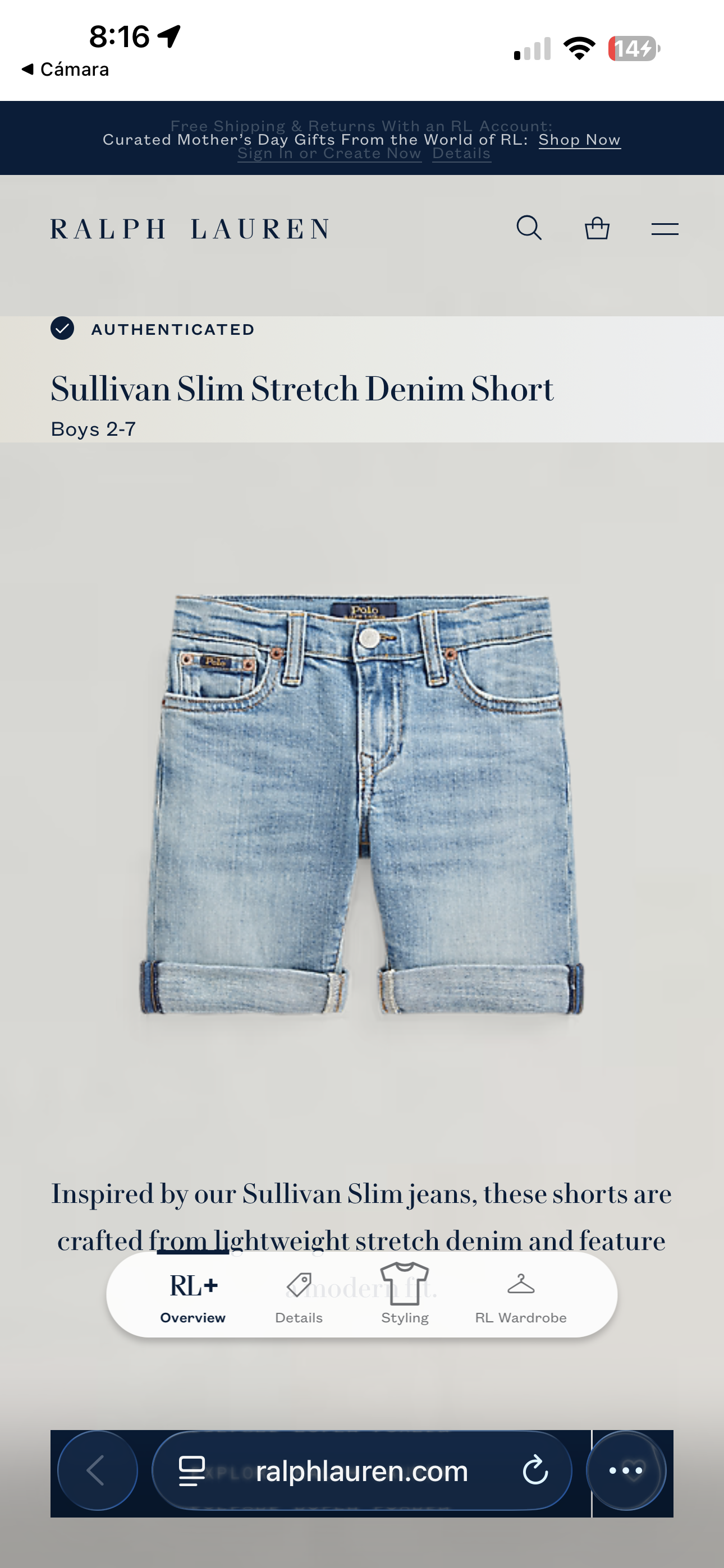 BERMUDA RALPH LAUREN